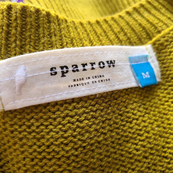 Anthropologie Sparrow Knit Dress | Citron | Size Large - Picture 4 of 4